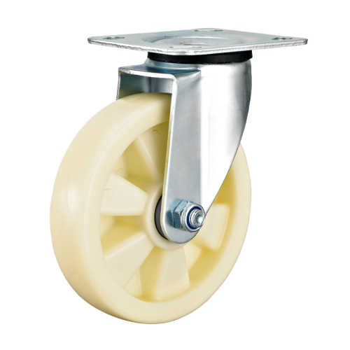8" x 1.5" Nylon Wheel, Top Plate Swivel Casters, 705 lbs Load Rating