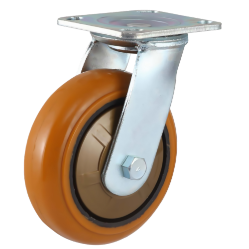 4" x 2" Polyurethane Wheel,4.5" x 4" Top Plate Swivel Casters, 617 lbs Load Rating