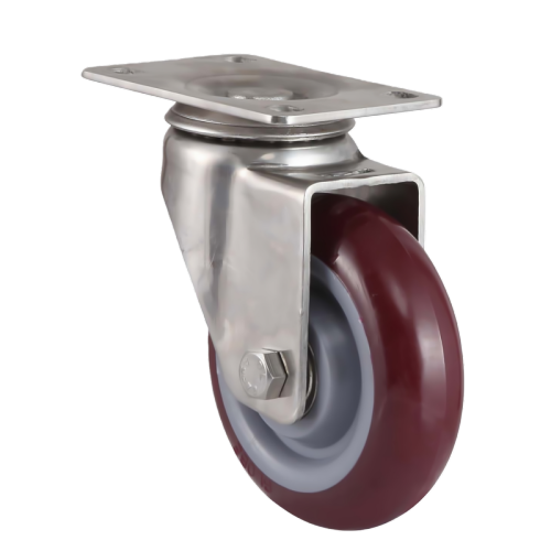 2" x 1" PP Wheel,2.6" x 2" Top Plate Swivel Casters, 117 lbs Load Rating