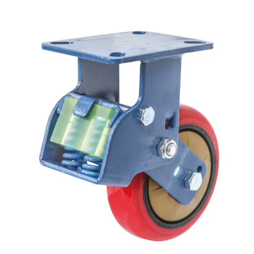 5" x 2" Polyurethane Wheel,5.5" x 4.3" Spring Loaded Casters, 661 lbs Load Rating