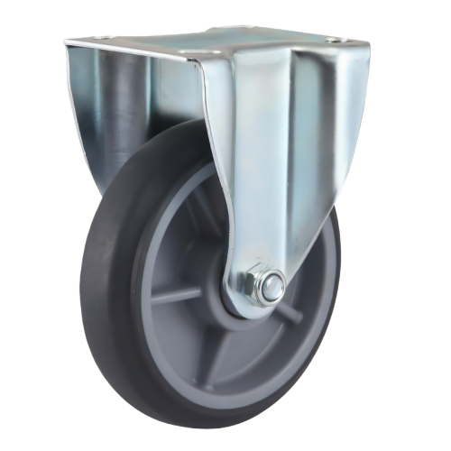 8" x 2" Premium TPR Wheel,4.5" x 4" Top Plate Rigid Casters, 485 lbs Load Rating