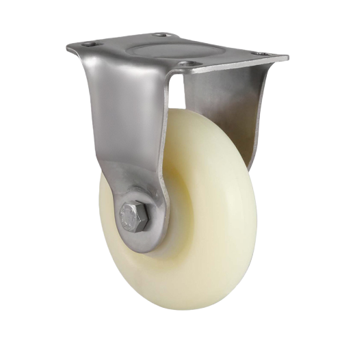 2" x 1" Nylon Wheel,2.8" x 2.2" Top Plate Rigid Casters, 132 lbs Load Rating