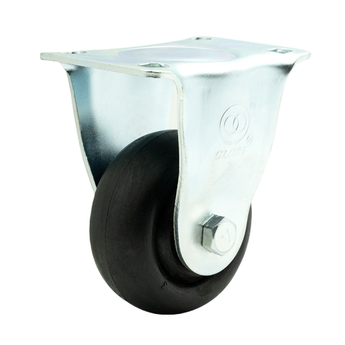 3" x 1.5" Phenolic Wheel,3.7" x 2.6" Top Plate Rigid Casters, 220 lbs Load Rating