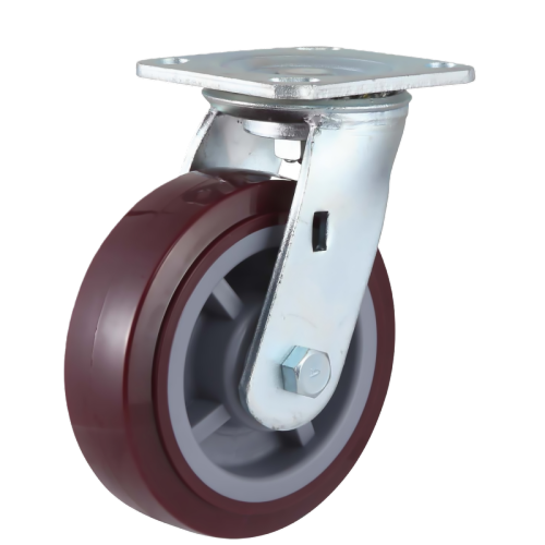 4" x 2" Premium PU Wheel,4.5" x 4" Top Plate Swivel Casters, 617 lbs Load Rating