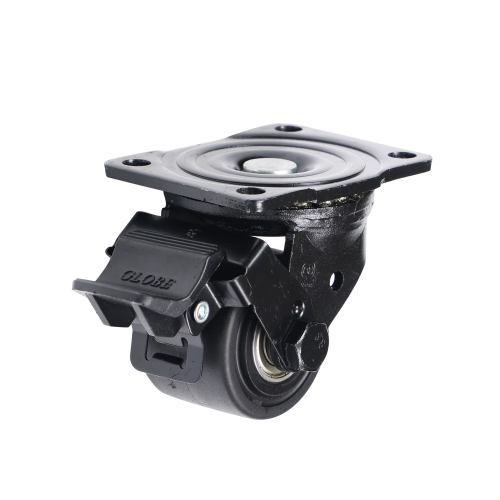 2.5" x 2" Premium Nylon Wheel,4" x 3.2" Top Plate Swivel Casters with Nylon Tread Brake, 992 lbs Load Rating