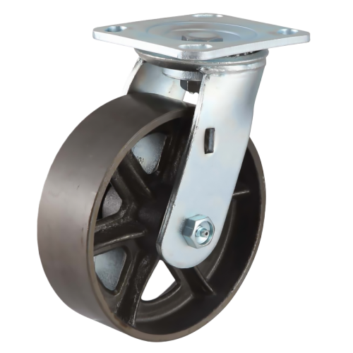 4" x 2" Ductile Iron Wheel,4.5" x 4" Top Plate Swivel Casters, 639 lbs Load Rating