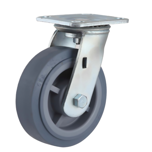 5" x 2" Premium TPR Wheel,4.5" x 4" Top Plate Swivel Casters, 397 lbs Load Rating