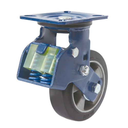 8" x 2" Rubber Wheel,5.5" x 4.3" Spring Loaded Casters, 882 lbs Load Rating