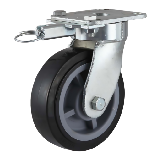  8" x 2" Premium PU Wheel,4.5" x 4" Kingpinless Casters with Pin-Style Directional Lock, 926 lbs Load Rating