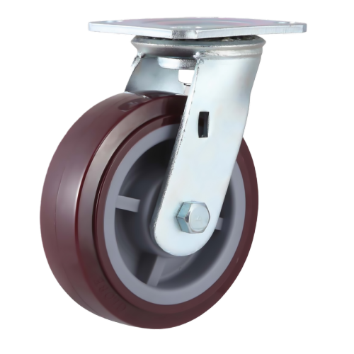 6" x 2" Premium PU Wheel,4.5" x 4" Top Plate Swivel Casters, 904 lbs Load Rating