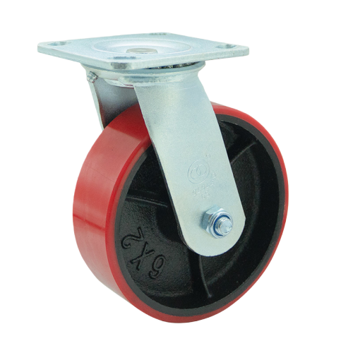 8" x 2" Polyurethane Wheel,4.5" x 4" Top Plate Swivel Casters, 772 lbs Load Rating