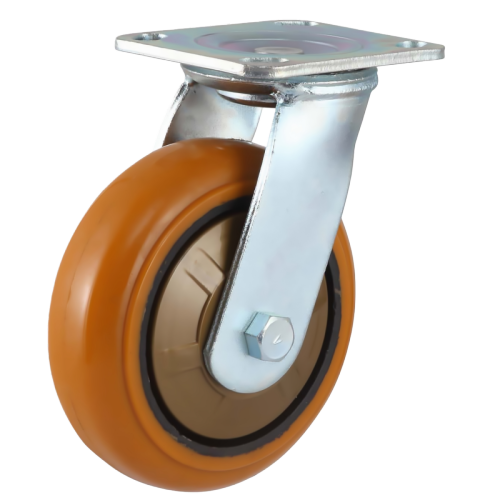 6" x 2" Polyurethane Wheel,4.5" x 4" Top Plate Swivel Casters, 904 lbs Load Rating