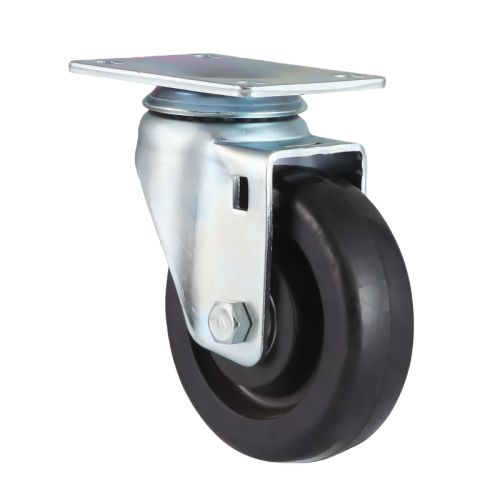 1.5" x 1" Rubber Wheel,2.4" x 1.7" Top Plate Swivel Casters, 88 lbs Load Rating