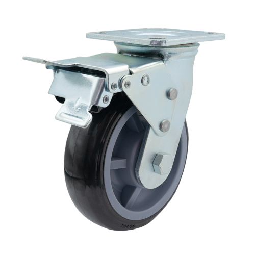8" x 2" Premium PU Wheel,4.5" x 4" Top Plate Swivel Casters with Metal Total Lock, 772 lbs Load Rating