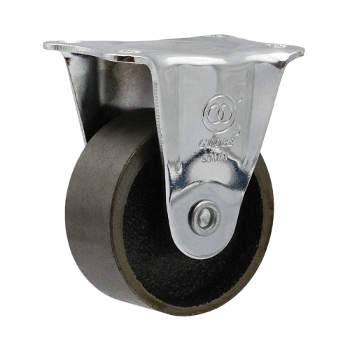 2" x 1" Ductile Iron Wheel,2.3" x 2" Top Plate Rigid Casters, 66 lbs Load Rating