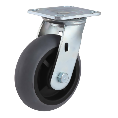 5" x 2" Conductive TPR Wheel,4.5" x 4" Top Plate Swivel Casters, 375 lbs Load Rating