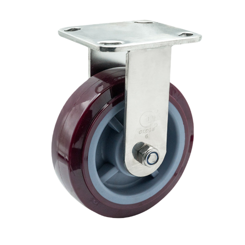 5" x 2" Premium PU Wheel,4.5" x 4" Top Plate Rigid Casters, 772 lbs Load Rating