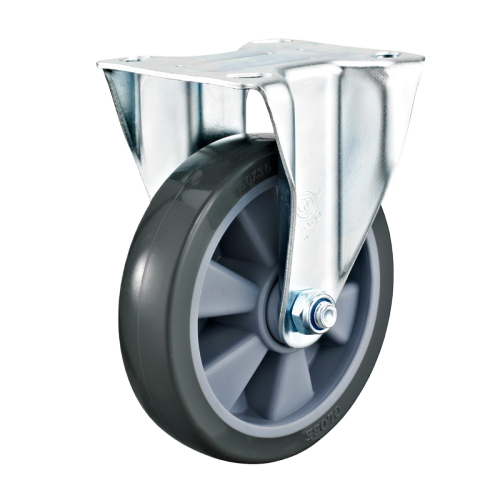 5" x 1.5" Noise Reducing TPR Wheel,4.5" x 4" Top Plate Rigid Casters, 507 lbs Load Rating