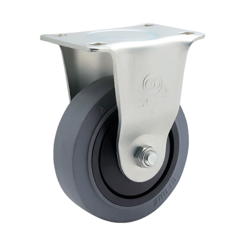 3.5" x 1.5" Conductive TPR Wheel,3.7" x 2.6" Top Plate Rigid Casters, 187 lbs Load Rating