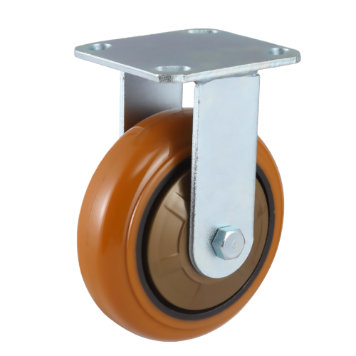 8" x 2" Polyurethane Wheel,4.5" x 4" Top Plate Rigid Casters, 926 lbs Load Rating