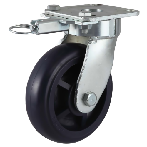 6" x 2" PP Wheel,4.5" x 4" Kingpinless Casters with Pin-Style Directional Lock, 904 lbs Load Rating