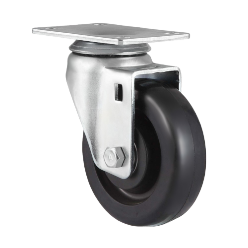 3" x 1.5" Conductive Rubber Wheel,3.7" x 2.6" Top Plate Swivel Casters, 176 lbs Load Rating