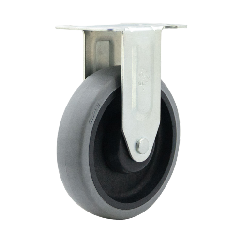3" x 1" Conductive TPR Wheel,3.7" x 2.6" Top Plate Rigid Casters, 132 lbs Load Rating
