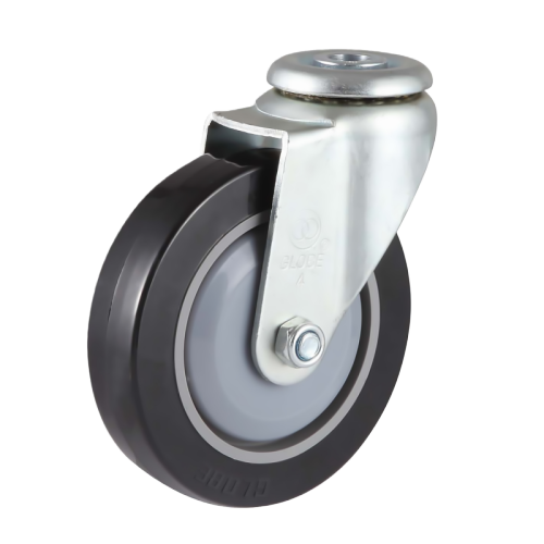 4" x 1" Premium PU Wheel, Bolt Hole Casters, 132 lbs Load Rating