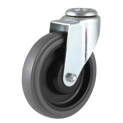 3" x 1" Noise Reducing PU Wheel, Bolt Hole Casters, 132 lbs Load Rating