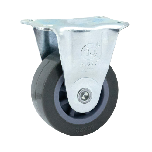 1.5" x 0.5" Noise Reducing PU Wheel,1.5" x 1.3" Top Plate Rigid Casters, 35 lbs Load Rating