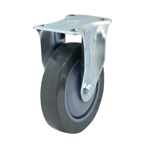 4" x 1" Noise Reducing PU Wheel,3" x 2.4" Top Plate Rigid Casters, 132 lbs Load Rating