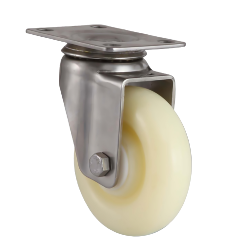 3" x 1.5" Nylon Wheel,3.7" x 2.6" Top Plate Swivel Casters, 220 lbs Load Rating