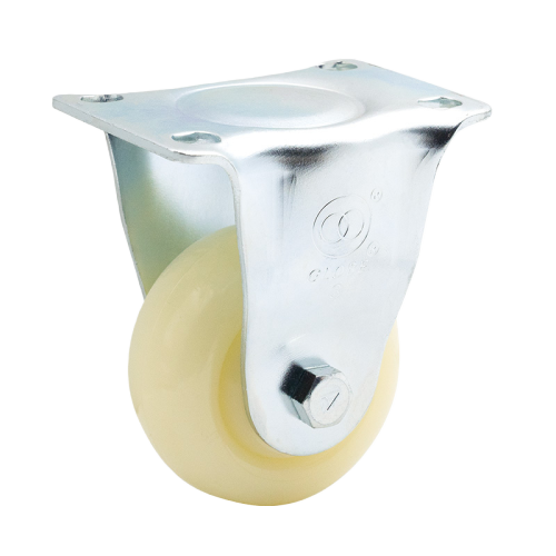2.5" x 1.5" Nylon Wheel,3.7" x 2.6" Top Plate Rigid Casters, 176 lbs Load Rating