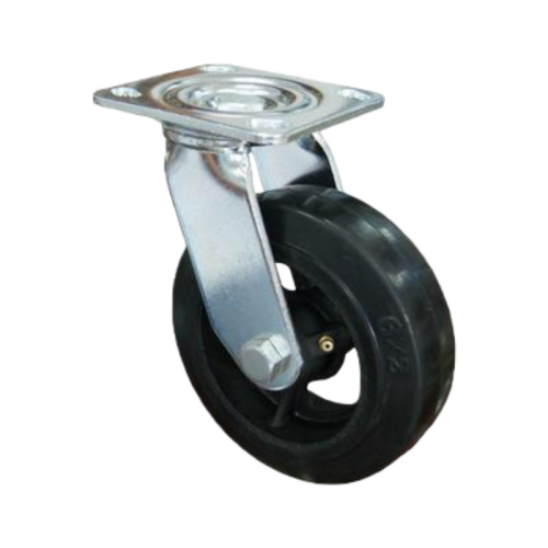 5" x 2" Rubber Wheel,4.5" x 4" Top Plate Swivel Casters, 397 lbs Load Rating