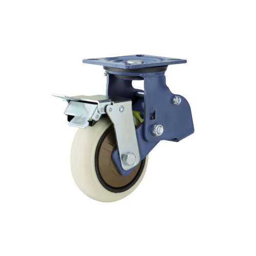 5" x 2" Polyurethane Wheel,5.5" x 4.3" Spring Loaded Casters with Metal Tread Brake, 661 lbs Load Rating