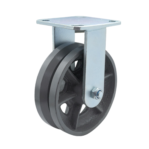 4" x 2" Ductile Iron Wheel,4.5" x 4" Top Plate Rigid Casters, 639 lbs Load Rating