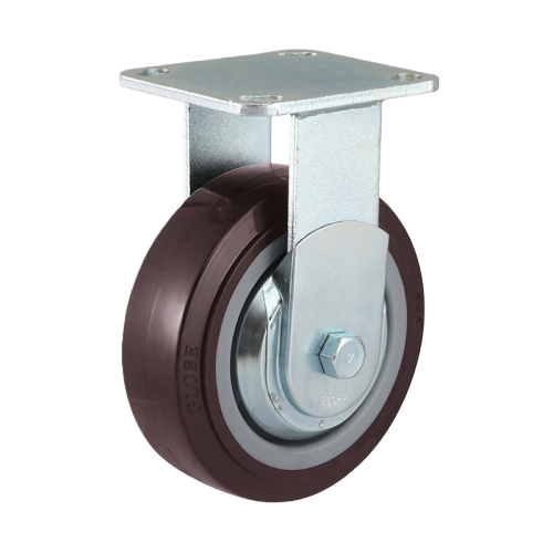 8" x 2" Premium PU Wheel,4.5" x 4" Top Plate Rigid Casters, 926 lbs Load Rating