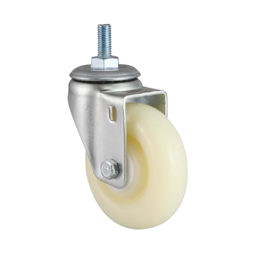 3.5" x 1.5" Nylon Wheel, Threaded Stem Casters, 243 lbs Load Rating