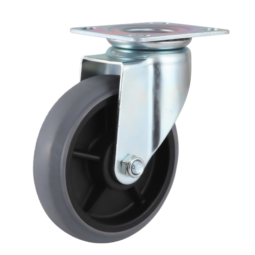 8" x 2" Conductive TPR Wheel,4.5" x 4" Top Plate Swivel Casters, 485 lbs Load Rating