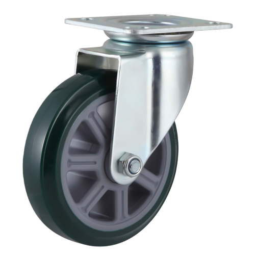 8" x 2" Noise Reducing PU Wheel,4.5" x 4" Top Plate Swivel Casters, 772 lbs Load Rating