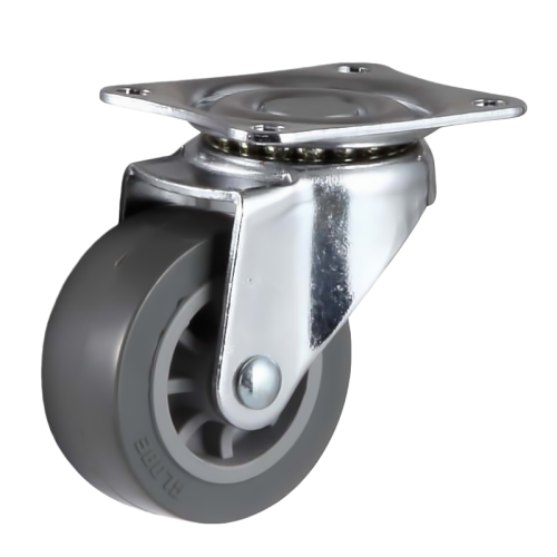 2" x 1" Noise Reducing PU Wheel,2.3" x 2" Top Plate Swivel Casters, 66 lbs Load Rating