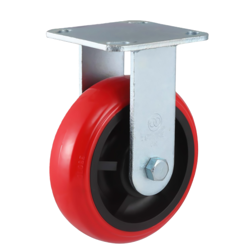 5" x 2" Premium PU Wheel,4.5" x 4" Top Plate Rigid Casters, 551 lbs Load Rating