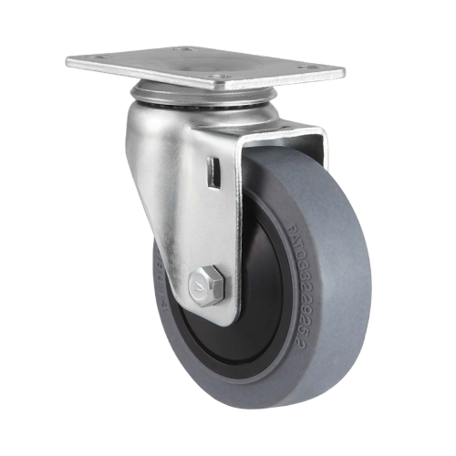 3.5" x 1.5" Conductive TPR Wheel,3.7" x 2.6" Top Plate Swivel Casters, 187 lbs Load Rating