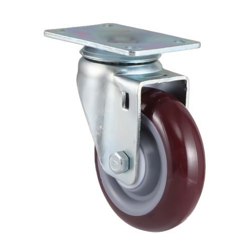 1.5" x 1" Premium PU Wheel,2.4" x 1.7" Top Plate Swivel Casters, 88 lbs Load Rating