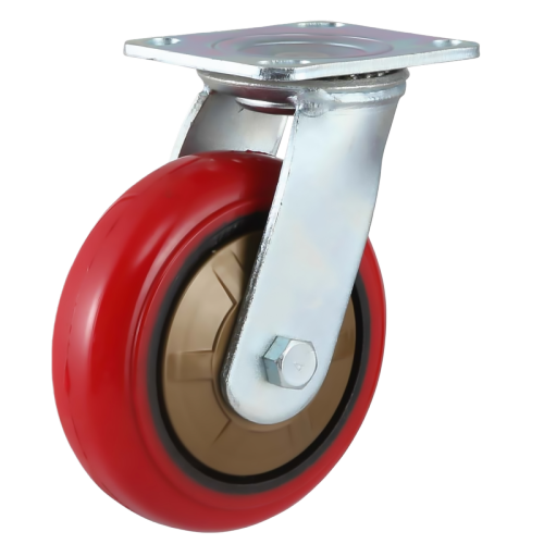 8" x 2" Polyurethane Wheel,4.5" x 4" Top Plate Swivel Casters, 926 lbs Load Rating