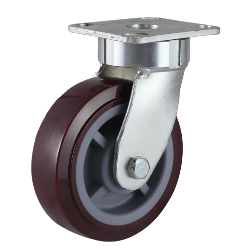 6" x 2" Premium PU Wheel,4.5" x 4" Kingpinless Casters, 904 lbs Load Rating