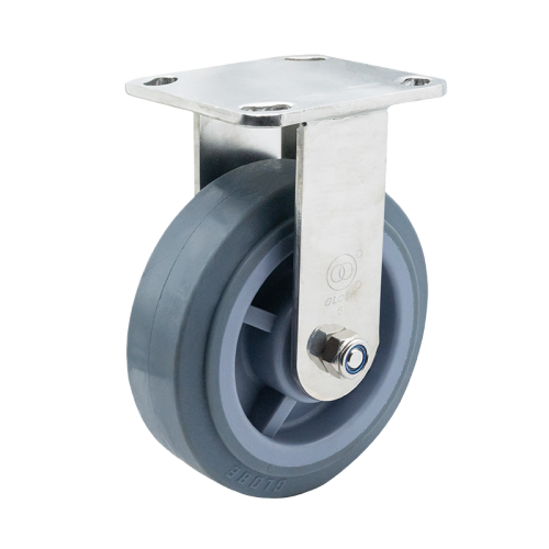 8" x 2" Premium TPR Wheel,4.5" x 4" Top Plate Rigid Casters, 926 lbs Load Rating