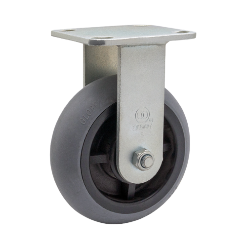 6" x 2" Conductive TPR Wheel,4.5" x 4" Top Plate Rigid Casters, 463 lbs Load Rating