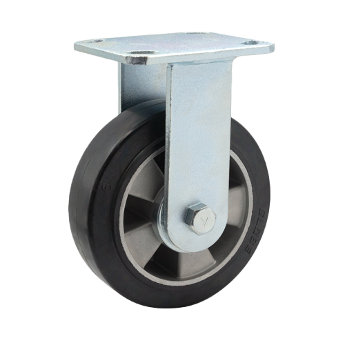 6" x 2" Rubber Wheel,4.5" x 4" Top Plate Rigid Casters, 772 lbs Load Rating