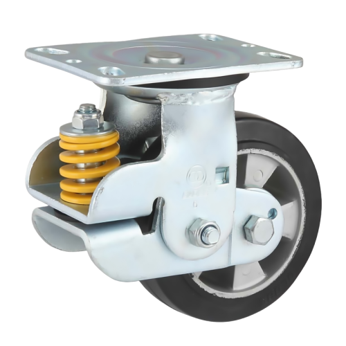 8" x 2" Rubber Wheel,6.2" x 4.5" Spring Loaded Casters, 882 lbs Load Rating